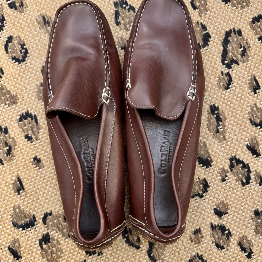 Cole Haan Women's Dark Brown Leather Loafers